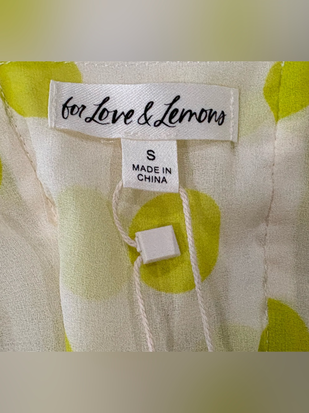 For Love & Lemons Lime Polka Dot Sheer Maxi Dress - Picture 11 of 12
